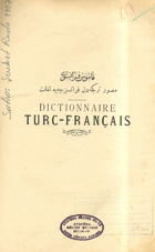 Dictionnaire turc-francais