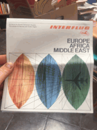 INTERFLUG Airlines Route brochure, MAP