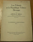 Les Polonais et la République Tchéco-Slovaque
