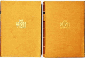 2SVAZKY Die grosse Völker Kunde I - II. Afrika, Europa, Asien 2BDE VČ. KARTONU!