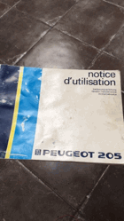 Notice d'utilisation Peugeot 205