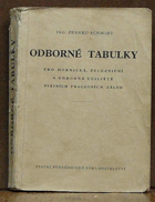 Odborné tabulky pro hornická, železniční a odborná učiliště státních pracovních záloh.