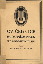 Cvičebnice hudebních nauk pro kandidáty učitelství