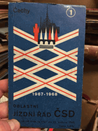 Oblastní jízdní řád ČSD 1967 - 1968