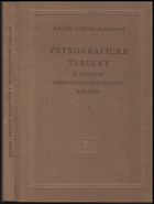 Petrografické tabulky - k určování horninotvorných nerostů a hornin.