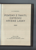 Povídky z Tahiti, ostrovů hříšné lásky.