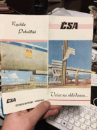 Československé Aerolinie ČSA leták!!!!!!!