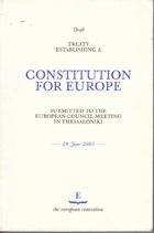 Treaty Establishing a Constitution for Europe