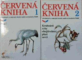 2SVAZKY Červená kniha ohrožených a vzácných druhů rostlin a živočichů ČSSR sv. I - II