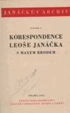 Korespondence Leoše Janáčka s Maxem Brodem