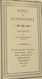 Song to generations - fragments from British and American classics