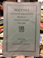 Ročenka Národního shromáždění republiky Československé 1929-1930