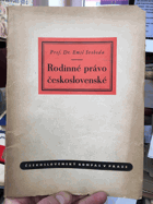 Rodinné právo československé
