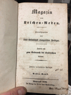 Magazin von Leichen-Reden. Herausgegeben von einer Gesellschaft evangelischer Prediger. Band 1 - 2