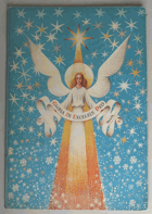 Gloria in Excelsis Deo ORIG. KUBAŠTA BETLÉM BETHELEM Papierkrippe zum Aufstellen in Form eines ...