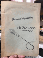Technical description of M 701c-500 aircraft engine