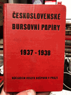 Pražské bursovní papíry. Československé bursovní papíry 1937-1938. Příručka pro ...
