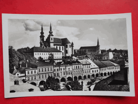 Litomyšl - Leitomischel, Leutomischel, náměstí, koňský povoz (pohled)