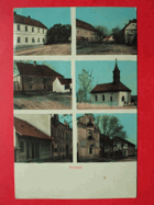 Svrkyně, okres Praha-západ, koláž, kostelík (pohled)