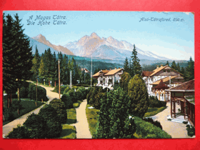 Vysoké Tatry - Tatry Wysokie - Magas-Tátra - Die Hohe Tatra (pohled)