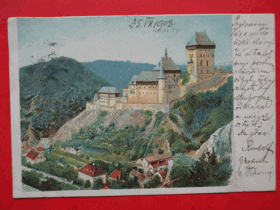 Karlův Týn - Karlštejn - Karlstein (pohled)