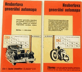 NEUBERTOVA GENERÁLNÍ AUTOMAPA REPUBLIKY ČESKOSLOVENSKÉ VČETNĚ PODKARPATSKÉ RUSI. 13 ...