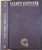 Šaldův zápisník IV 1931 - 1932 PODPIS ŠALDA!