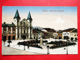 Žilina - Sillein - Silein - Zsolna - Żylina, náměstí Svobody (pohled)
