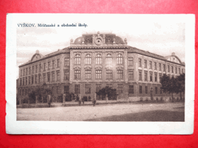 Vyškov - Wischau - Víškov, Měšťanské a obchodní školy (pohled)