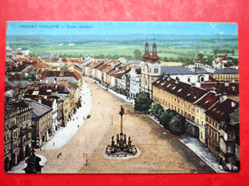 Hradec Králové - Königgrätz, Velké náměstí (pohled)