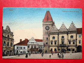 Tábor, Radnice a starobylé domy (pohled)