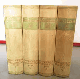 4BDE Brockhaus I IV Handbuch des Wissens in 4 Bänden