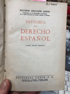 Historia del Derecho Español
