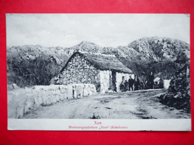 Mužský dům - Kerlhaus, Montenegro - Černá Hora, polní pošta (pohled)