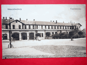 Sátoraljaújhely - Nové Mesto pod Šiatrom - Neustadt am Zeltberg, NÁDRAŽÍ, Maďarsko (pohled)