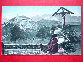 Chrám Matky Boží, Monte Lussiari, Travisio, Itálie (pohled)