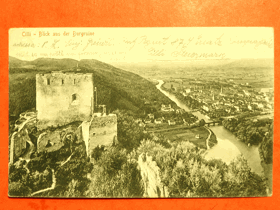 Horní hrad Celje - Cilli, Slovinsko (pohled)