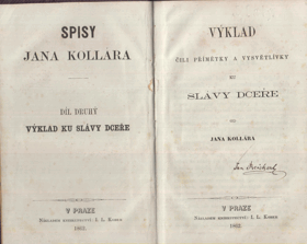 Výklad, čili, Přímětky a vysvětlivky ku Slávy dceře