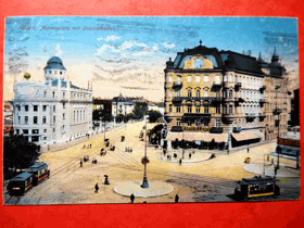 Vídeň - Wien, Rakousko, tramvaje (pohled)