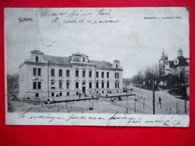 Slaný - Schlan, okres Kladno, Hodpodářská a hospodyňská škola (pohled)