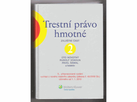Trestní právo hmotné II - zvláštní část