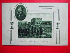 Krakovec - Krkavec- Červený Zámek, okres Rakovník, koláž (pohled)