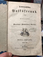Oesterreichischer Volksfreund . Fünfter Jahrgang Komplett.