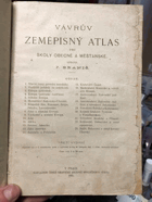 Vávrův zeměpisný atlas pro školy obecné a měšťanské
