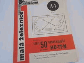 Malá železnice - série 50 plánků kolejišť pro velikosti HO-TT-N