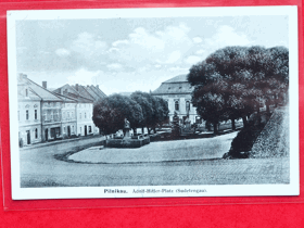 Pilníkov - Pilnikau - Pilsdorf, okres Trutnov, náměstí (pohled)