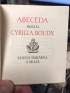 Abeceda iniciál Cyrilla Boudy PODPIS ILUSTRÁTORA!!
