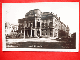 Bratislava - Pressburg - Pozsony - Prešpurk, divadlo (pohled)