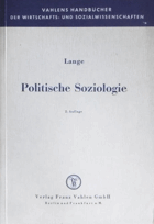 Politische Soziologie