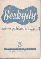 Beskydy - zimní pohledová mapa